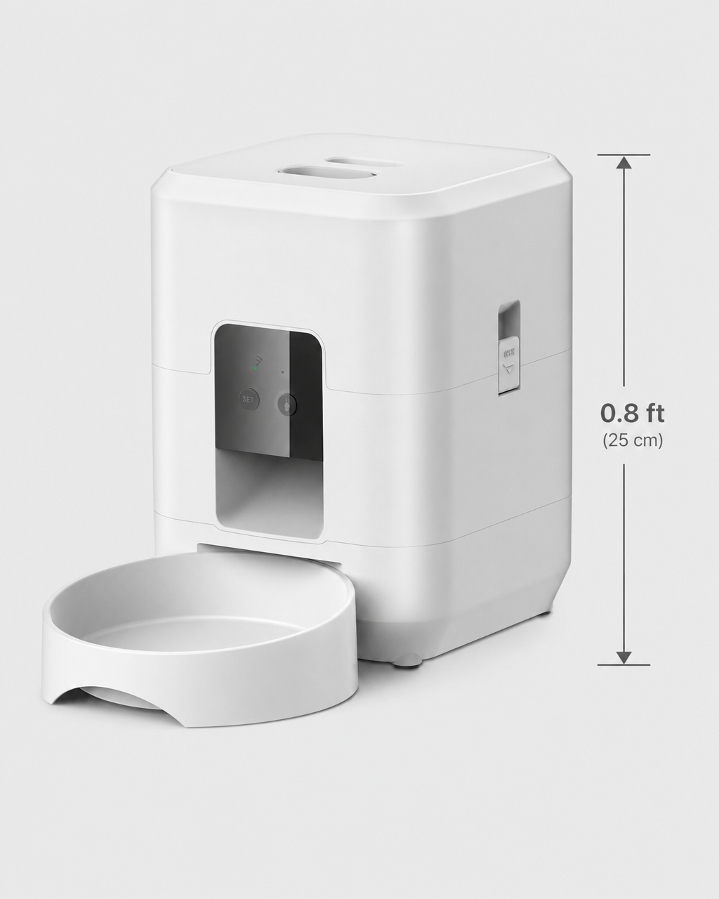 Automatic Cat Feeder Bolgheri — with dimensions in cm