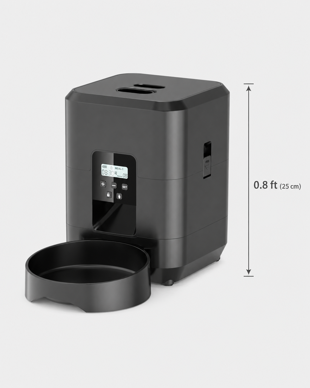 Automatic Cat Feeder Bolgheri — with dimensions in cm