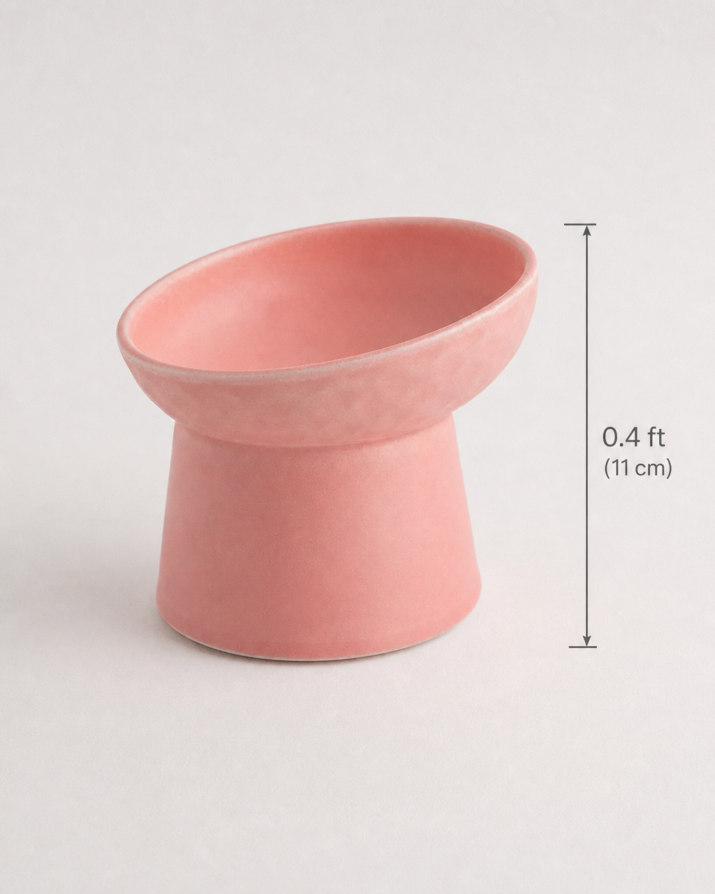 Raised Cat Bowl Trevi — with dimensions in cm