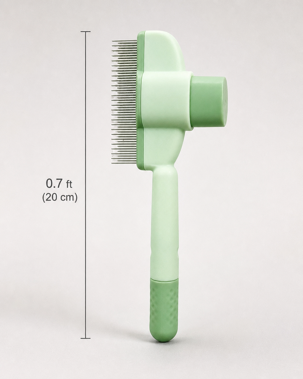 Self-Cleaning Cat Comb Sirolo — with dimensions in cm